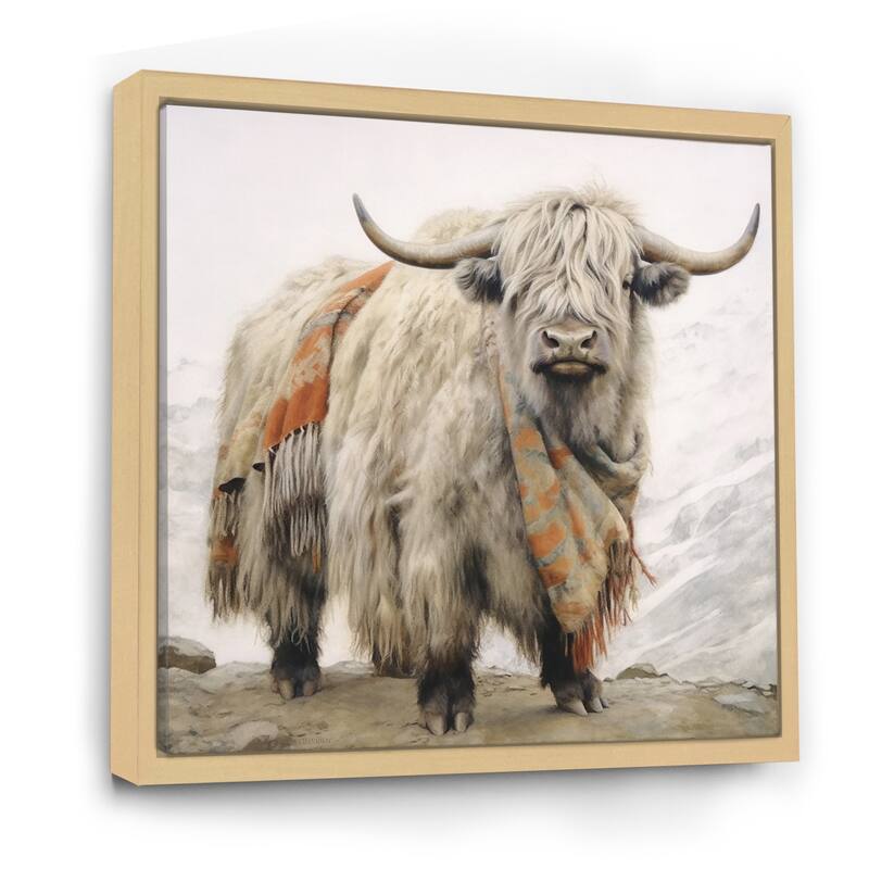 Designart "Wild Yak V" Yaks Framed Wall Decor Bed Bath & Beyond